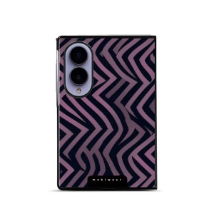 Lesklý kryt na mobil Samsung Galaxy Z Fold8 - Mobiwear Glossy GA55G, fialové klikyháky