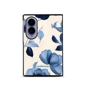 Lesklý kryt na mobil Samsung Galaxy Z Fold8 - Mobiwear Glossy GP73G, modrá krása květů