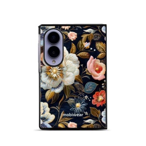 Lesklý kryt na mobil Samsung Galaxy Z Fold8 - Mobiwear Glossy GB04G, vyšívaná kytice