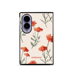 Lesklý kryt na mobil Samsung Galaxy Z Fold8 - Mobiwear Glossy GB13G, větvičky heřmánku