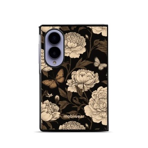 Lesklý kryt na mobil Samsung Galaxy Z Fold8 - Mobiwear Glossy GB16G, pivoňky a motýli