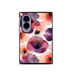Lesklý kryt na mobil Samsung Galaxy Z Fold8 - Mobiwear Glossy GB20G, akvarelové máky