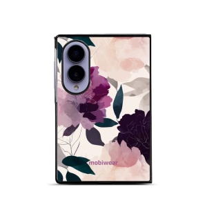 Lesklý kryt na mobil Samsung Galaxy Z Fold8 - Mobiwear Glossy GB21G, akvarelové pivoňky