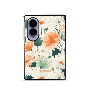 Lesklý kryt na mobil Samsung Galaxy Z Fold8 - Mobiwear Glossy GB22G, akvarelové sedmikrásky