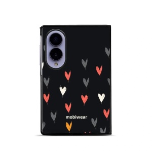 Lesklý kryt na mobil Samsung Galaxy Z Fold8 - Mobiwear Glossy GP79G, srdíčka