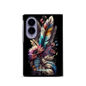 Lesklý kryt na mobil Samsung Galaxy Z Fold8 - Mobiwear Glossy G011G, kytice s pírkem