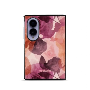 Lesklý kryt na mobil Samsung Galaxy Z Fold8 - Mobiwear Glossy GB24G, akvarelové růže