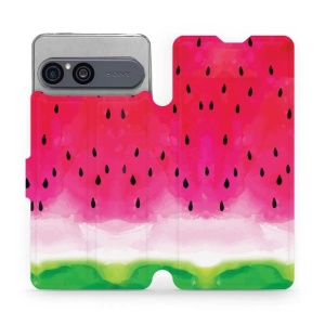 Flip pouzdro na mobil Sony Xperia 10 VII - Mobiwear V086S, melounek