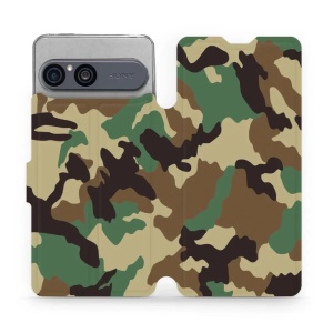 Flip pouzdro na mobil Sony Xperia 10 VII - Mobiwear V111P, maskáče