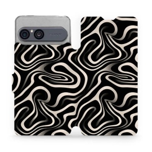 Flip pouzdro na mobil Sony Xperia 10 VII - Mobiwear VA63S, vlnky a linky