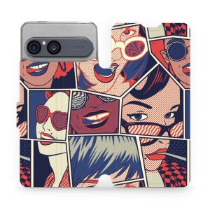 Flip pouzdro na mobil Sony Xperia 10 VII - Mobiwear VP18P, komiks