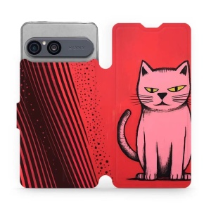 Flip pouzdro na mobil Sony Xperia 10 VII - Mobiwear VP54S, kocourek