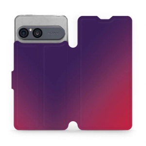 Flip pouzdro na mobil Sony Xperia 10 VII - Mobiwear VP67S, fialový a růžový odstín