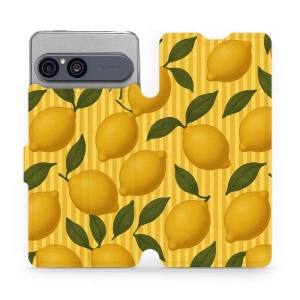 Flip pouzdro na mobil Sony Xperia 10 VII - Mobiwear VP81S, citrony