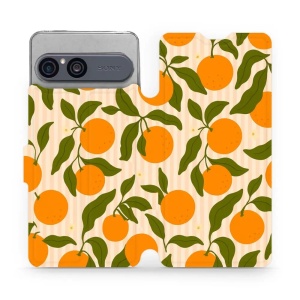 Flip pouzdro na mobil Sony Xperia 10 VII - Mobiwear VP82S, pomeranče