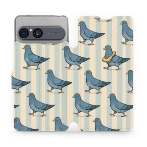 Flip pouzdro na mobil Sony Xperia 10 VII - Mobiwear VP91S, holubi