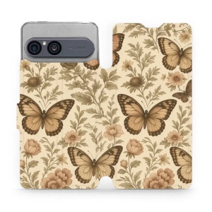 Flip pouzdro na mobil Sony Xperia 10 VII - Mobiwear VP92S, motýlové