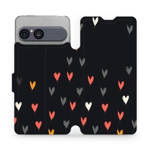 Flip pouzdro na mobil Sony Xperia 10 VII - Mobiwear VP79P, srdíčka