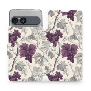 Flip pouzdro na mobil Sony Xperia 10 VII - Mobiwear VB03S, vinná réva