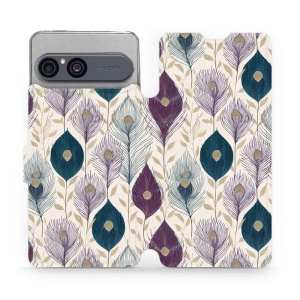 Flip pouzdro na mobil Sony Xperia 10 VII - Mobiwear VB06S, paví pera