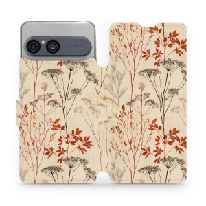 Flip pouzdro na mobil Sony Xperia 10 VII - Mobiwear VB10S, trávy a okolíky