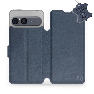 Kožené flip pouzdro na mobil Sony Xperia 10 VII - Mobiwear - modré