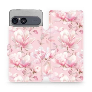 Flip pouzdro na mobil Sony Xperia 10 VII - Mobiwear VB18S, magnolie v pudrově růžové