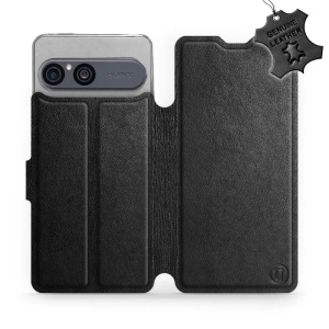 Kožené flip pouzdro na mobil Sony Xperia 10 VII - Mobiwear - černé