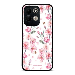 Lesklý kryt na mobil Xiaomi Redmi 17 - Mobiwear Glossy G033G, růžové květy