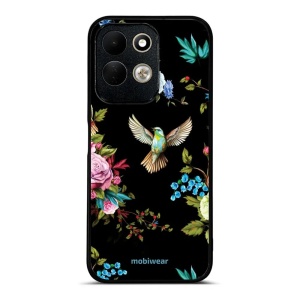 Lesklý kryt na mobil Xiaomi Redmi 17 - Mobiwear Glossy G041G, ptáček a květy