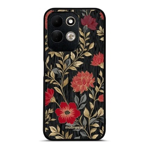 Lesklý kryt na mobil Xiaomi Redmi 17 - Mobiwear Glossy G172G, červená kvítka
