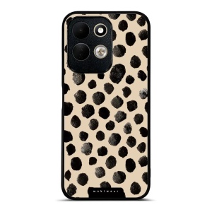 Lesklý kryt na mobil Xiaomi Redmi 17 - Mobiwear Glossy GA50G, černé puntíky