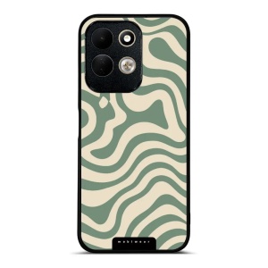Lesklý kryt na mobil Xiaomi Redmi 17 - Mobiwear Glossy GA57G, zelené a béžové zkrouceniny