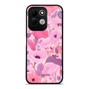 Lesklý kryt na mobil Xiaomi Redmi 17 - Mobiwear Glossy GP74G, růžové květy snů