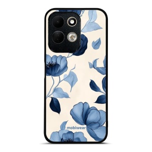 Lesklý kryt na mobil Xiaomi Redmi 17 - Mobiwear Glossy GP73G, modrá krása květů