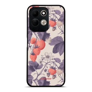 Lesklý kryt na mobil Xiaomi Redmi 17 - Mobiwear Glossy GB01G, jahodový herbář