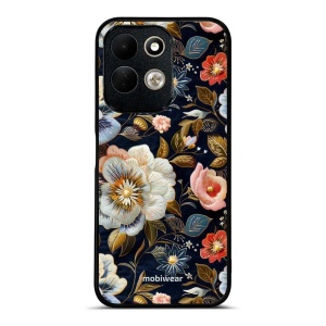 Lesklý kryt na mobil Xiaomi Redmi 17 - Mobiwear Glossy GB04G, vyšívaná kytice