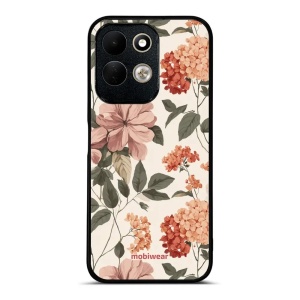 Lesklý kryt na mobil Xiaomi Redmi 17 - Mobiwear Glossy GB12G, květiny ve stylu 50. let