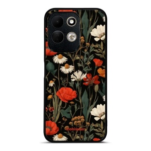 Lesklý kryt na mobil Xiaomi Redmi 17 - Mobiwear Glossy GB15G, máky na černém