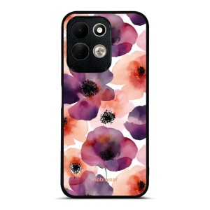 Lesklý kryt na mobil Xiaomi Redmi 17 - Mobiwear Glossy GB20G, akvarelové máky