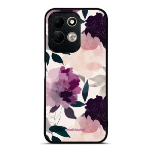 Lesklý kryt na mobil Xiaomi Redmi 17 - Mobiwear Glossy GB21G, akvarelové pivoňky