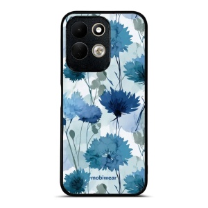Lesklý kryt na mobil Xiaomi Redmi 17 - Mobiwear Glossy GB23G, akvarelové chrpy