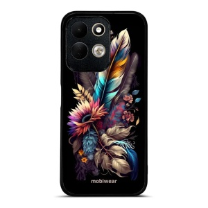 Lesklý kryt na mobil Xiaomi Redmi 17 - Mobiwear Glossy G011G, kytice s pírkem