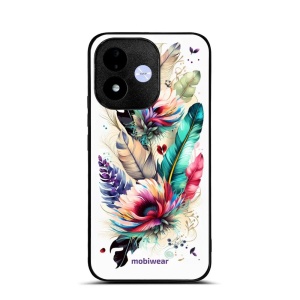 Lesklý kryt na mobil Xiaomi Redmi Note 17 - Mobiwear Glossy G017G, pírka a květy