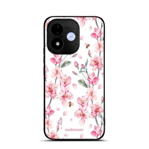 Lesklý kryt na mobil Xiaomi Redmi Note 17 - Mobiwear Glossy G033G, růžové květy