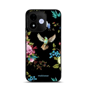 Lesklý kryt na mobil Xiaomi Redmi Note 17 - Mobiwear Glossy G041G, ptáček a květy