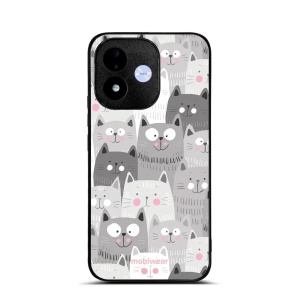 Lesklý kryt na mobil Xiaomi Redmi Note 17 - Mobiwear Glossy G045G, kočičky