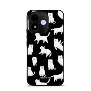 Lesklý kryt na mobil Xiaomi Redmi Note 17 - Mobiwear Glossy G163G, bílé kočky