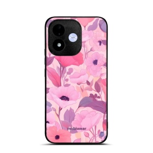 Lesklý kryt na mobil Xiaomi Redmi Note 17 - Mobiwear Glossy GP74G, růžové květy snů