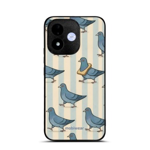 Lesklý kryt na mobil Xiaomi Redmi Note 17 - Mobiwear Glossy GP91G, holubi